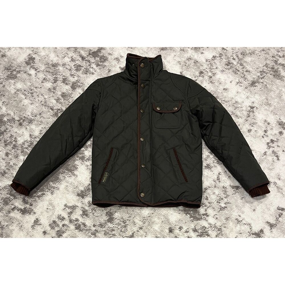 J Whistler "Marco" Dark Olive Green Diamond Quilted Boys/Unisex Youth Jacket 10